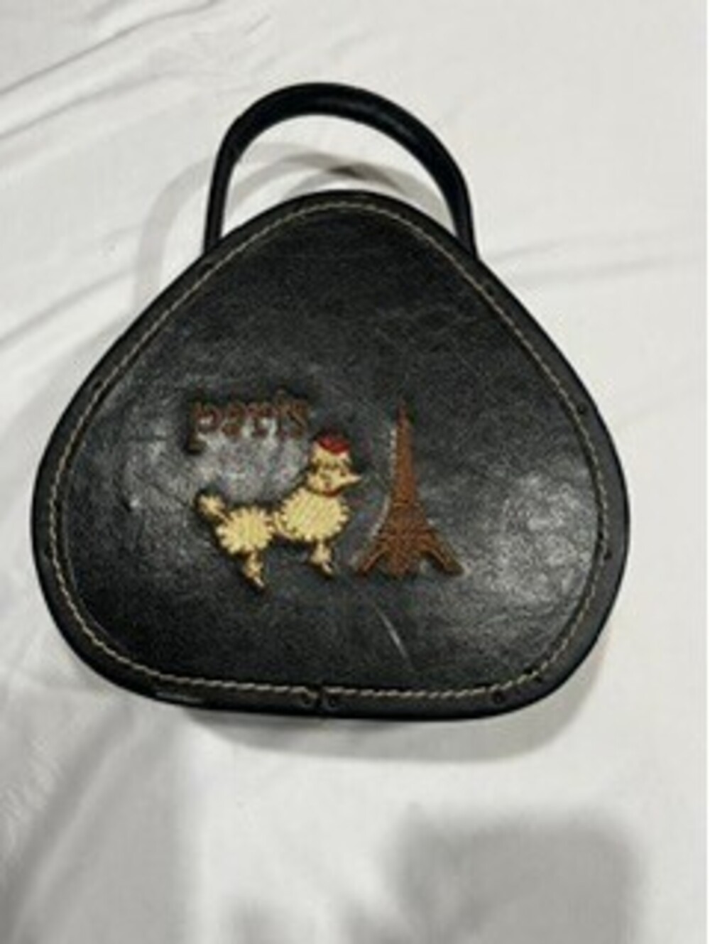 Vintage Paris Rooster Vanity Case Purse